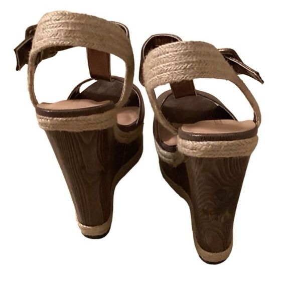 Shoe Dazzle Hanni Platform Wedge Sandals Sz 10 - Picture 9 of 11